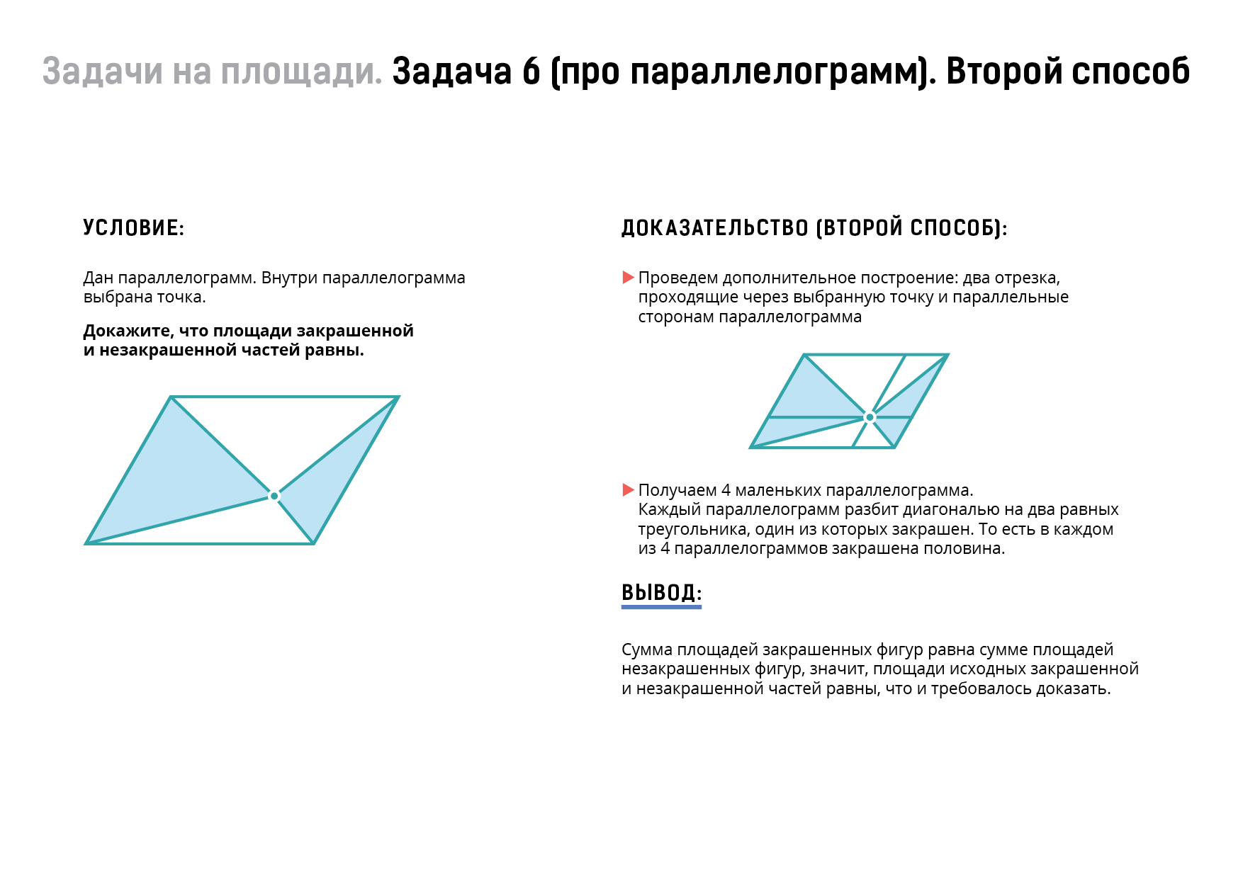 Диагонали параллелограмма параллельны. Доп построения в параллелограмме. Олимпиадные задачи параллелограмм. Каково отношение закрашенной площади к незакрашенной. В каком параллелограмме диагонали равны.